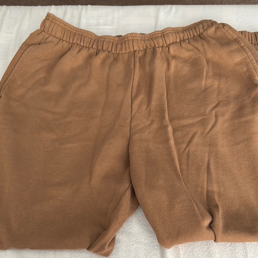 DSG Tan Ankle Cropped Pants with Relaxed Fit